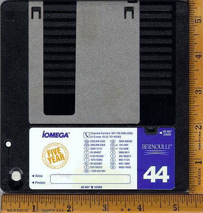 Used 44Mb Bernoulli Cartridges