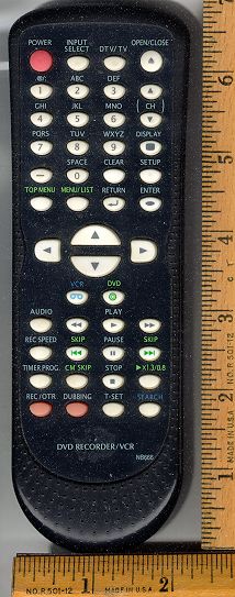Remote Control for Sylvania VCR/DVD Recorder