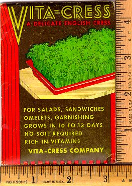 English Cress Seed Packet (Front View)