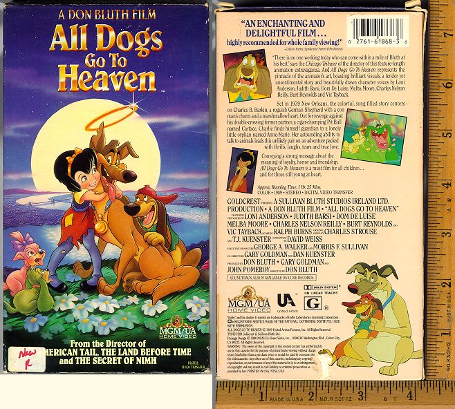 All Dogs Go to Heaven, Recording Number 1