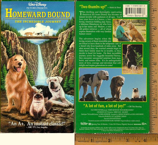 Homeward Bound:  The Incredible Journey