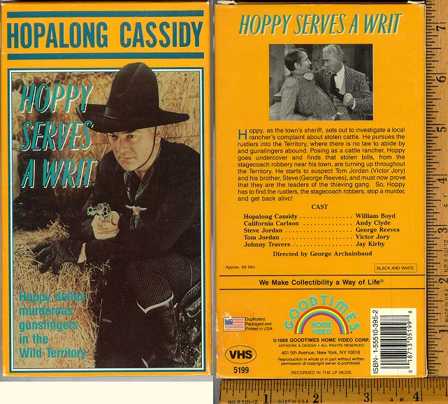 Hopalong Cassidy, Hoppy Serves a Writ