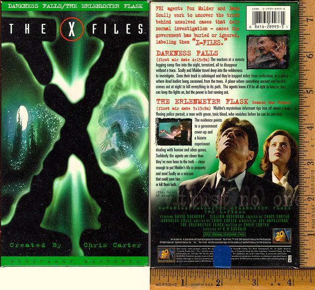 The X-Files, 002-3, Darkness Falls and The Erlenmeyer Flask